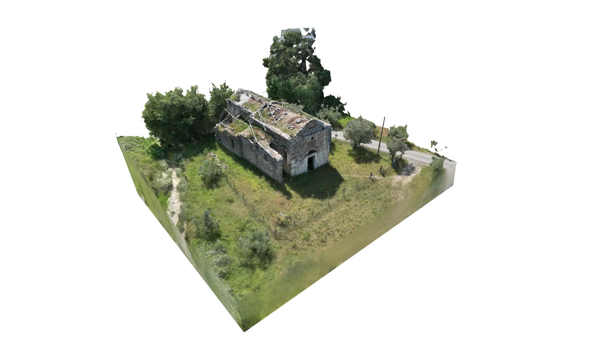 Detalhe da reconstrução